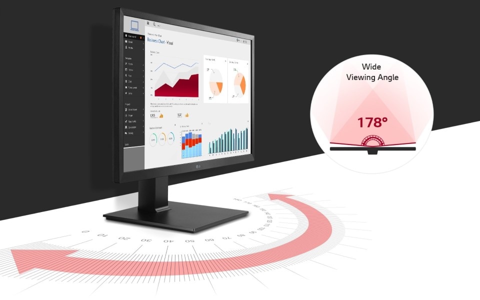 LG IPS monitor with wide viewing angle